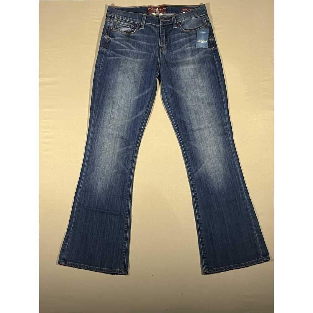 Lucky Brand Sofia Boot Ankle Jeans 6/28 Curvy Bootcut Medium Wash NWT Y2K Autumn